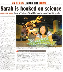 Sarah is Hooked on Science